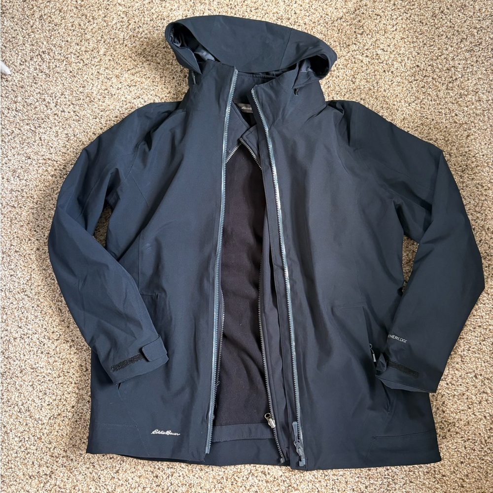 Eddie Bauer Light and Airy Two-in-one Windbreaker Jacket Mens Size Large NWOT - Picture 2 of 5